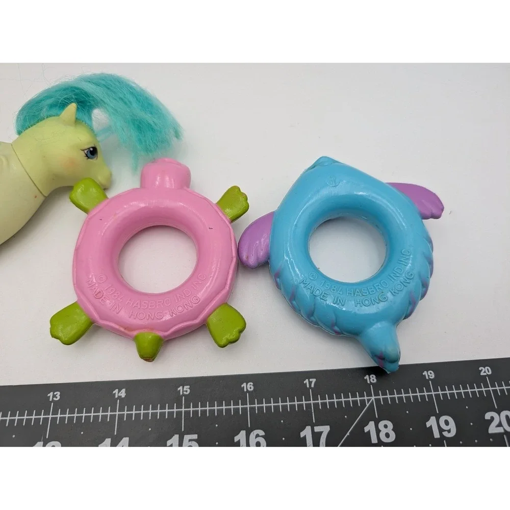 Hasbro My Little‎ Pony Seahorse Shimmer Green 4 Inch 1984 Float Lot